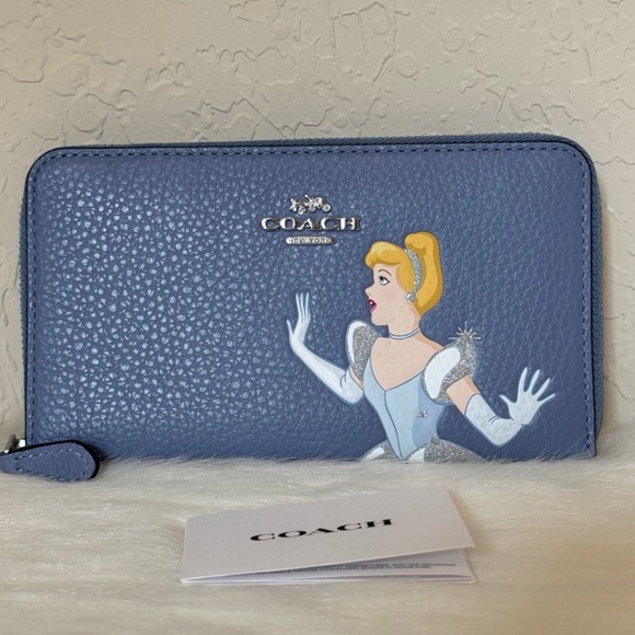 Coach Handbags - Disney X Coach Medium Id Zip Wallet With Cinderella